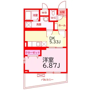 エスポワール三ッ沢【4階】の間取り