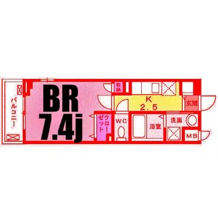 エーデルワイス【4階】の間取り