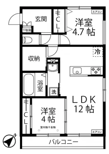 FUNs遊園I/ファンズ遊園I【3階】の間取り