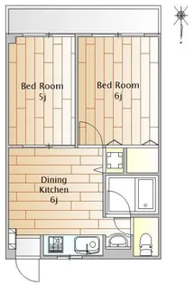メゾンドソレイユ【2階】の間取り