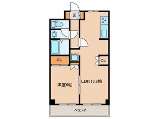 エスペランサ・ミズノ【2階】の間取り