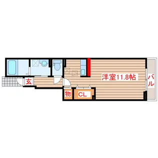 ビオーラ【1階】の間取り