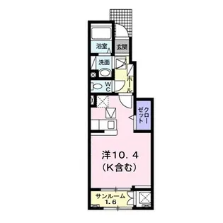 アクアリザイア【1階】の間取り