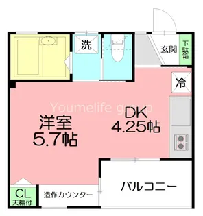 ハオス・ブロイエ【1階】の間取り