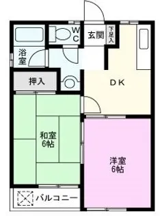 コーポAi【2階】の間取り