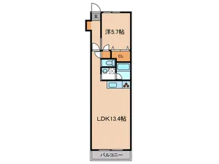 レリ-フ美しが丘【1階】の間取り