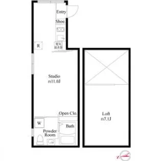 アンベリール御徒町【5階】の間取り