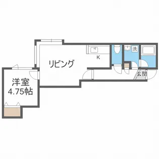 エーグル【3階】の間取り