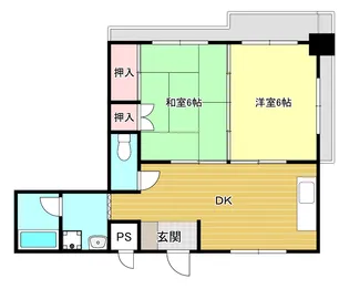 Kフラットビル【3階】の間取り