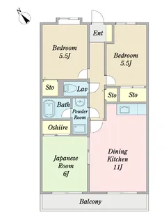 エスペランサ瑞穂【2階】の間取り