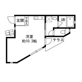 バーンハイツ平井【1階】の間取り