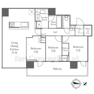 THE TOWER 湘南辻堂【9階】の間取り