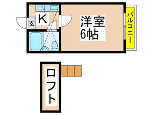 プラザ・ドゥ・プラシッド【2階】の間取り