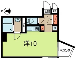 メトロ新高円寺マンション【10階】の間取り