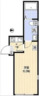 東京都足立区西新井6【アパート】の間取り