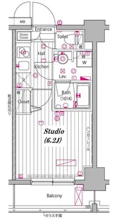 グランド・ガーラ白金高輪【5階】の間取り