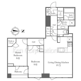 三田ガーデンヒルズイーストヒル【5階】の間取り