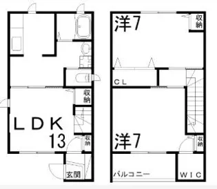 パルモオークラの間取り