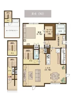 ユーソニアン上越・寺町A【3階】の間取り