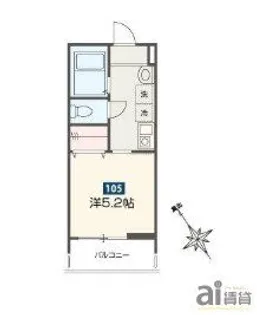 埼玉県新座市野火止6【アパート】の間取り