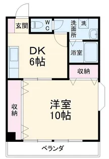 YSフラッツ【2階】の間取り