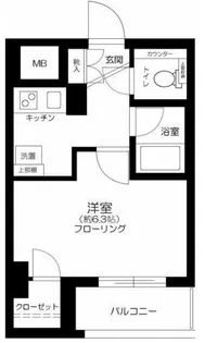 東京都北区滝野川1【マンション】の間取り