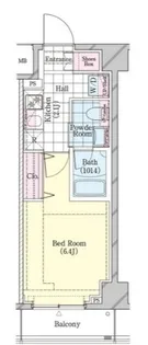 シェル品川戸越【3階】の間取り