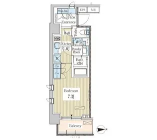 パークアクシス高田馬場テラス【5階】の間取り