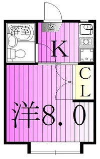 ヴィラメリディアン【2階】の間取り