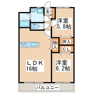 FLORA OMINE【4階】の間取り