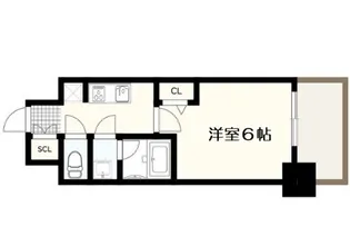 フォーリアライズ難波リアン【11階】の間取り