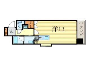 アクアレリスト今出川【9階】の間取り