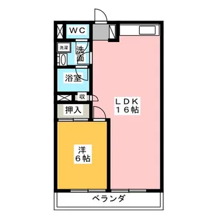 アジマコーポ【5階】の間取り