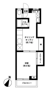 クレスト東六郷【3階】の間取り