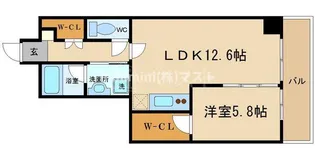 船場ミッドキューブ【12階】の間取り