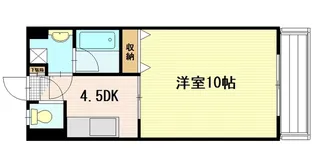 松尾ビル皆実【4階】の間取り