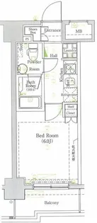 グラントゥルース門前仲町【10階】の間取り