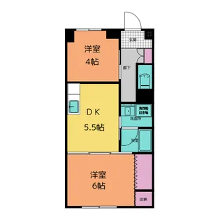 兼松マンション【1階】の間取り