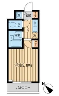 ザ・パーククロス市ヶ谷【2階】の間取り