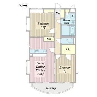 プリムローズヒルII【2階】の間取り