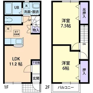 サザンクロス阿見の間取り
