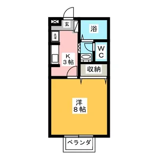 コスモビレッジ【1階】の間取り