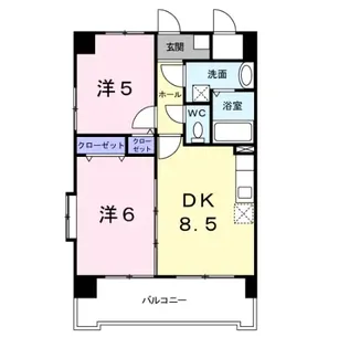 レジデンス20【5階】の間取り