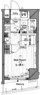 ガラ・シティ東日本橋【3階】の間取り