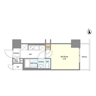 ビエント横濱鶴見【5階】の間取り