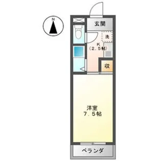 スカイレジデンス【7階】の間取り