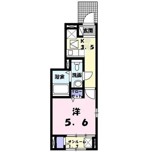 コンパートメント アゴラ【1階】の間取り