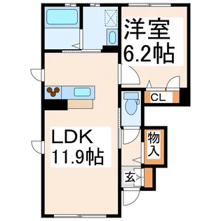 MビレッジII【1階】の間取り
