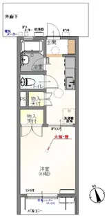 ラベンダーハイツ【1階】の間取り