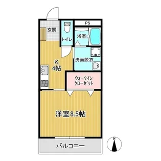 ルバンヴェール山北III【2階】の間取り
